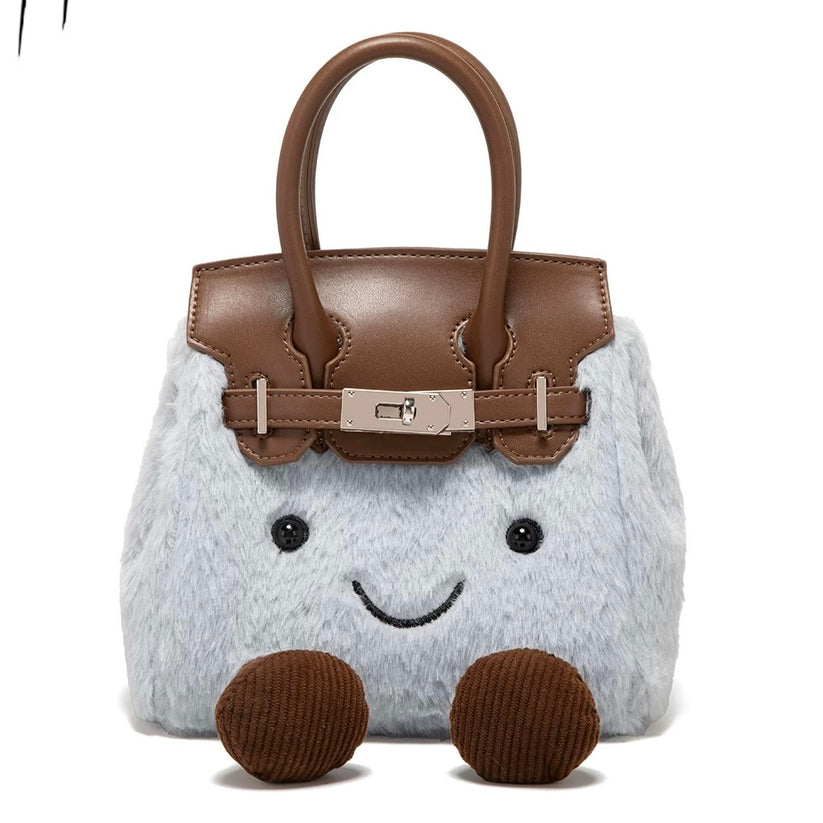 Plush platinum bag handbag shoulder bag