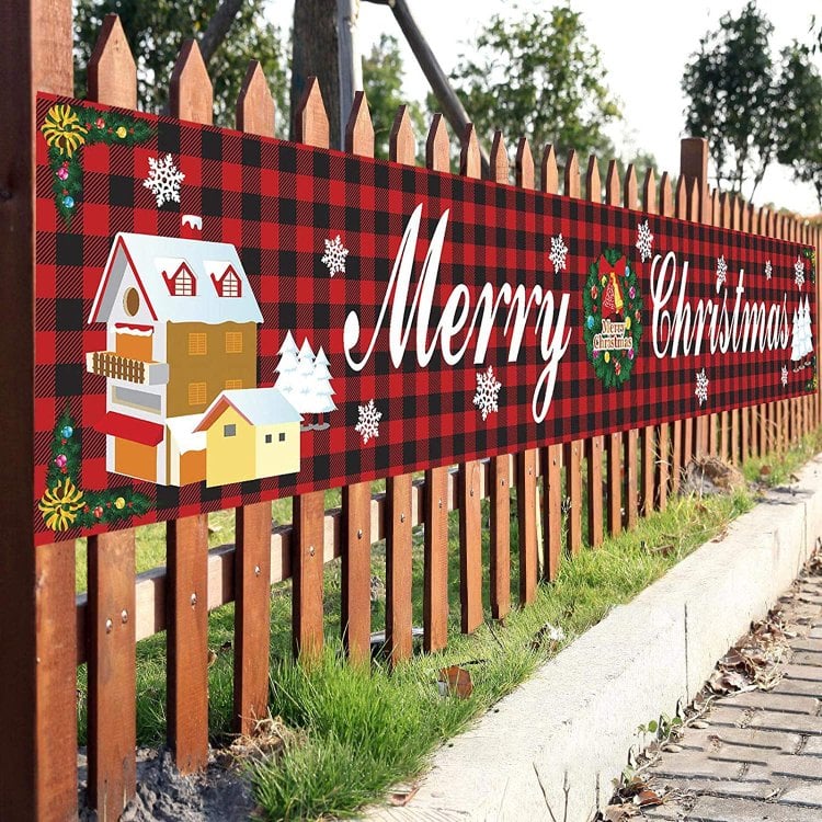 (🔥HOT SALE NOW 49% OFF) - Christmas Outdoor Banner Flag Pulling