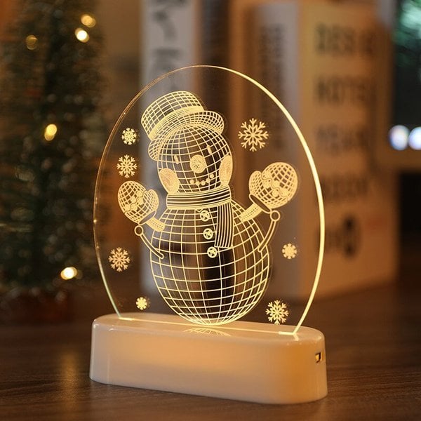 The New 2023 Santa Claus snowman Christmas Tree Lights bedroom decor night lights