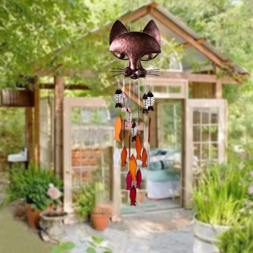 🔥HOT SALE🔥Handicraft Metal Fun Catfish Wind Chime🎐