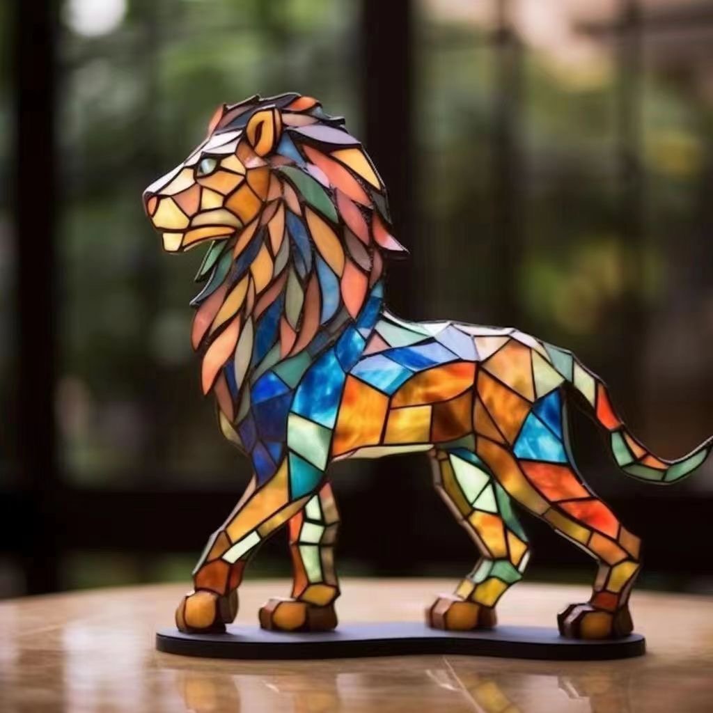 Colored Acrylic Board Animal Sitting Desktop Ornaments - Buy 2 Free Shipping