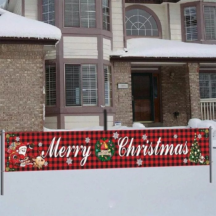 (🔥HOT SALE NOW 49% OFF) - Christmas Outdoor Banner Flag Pulling