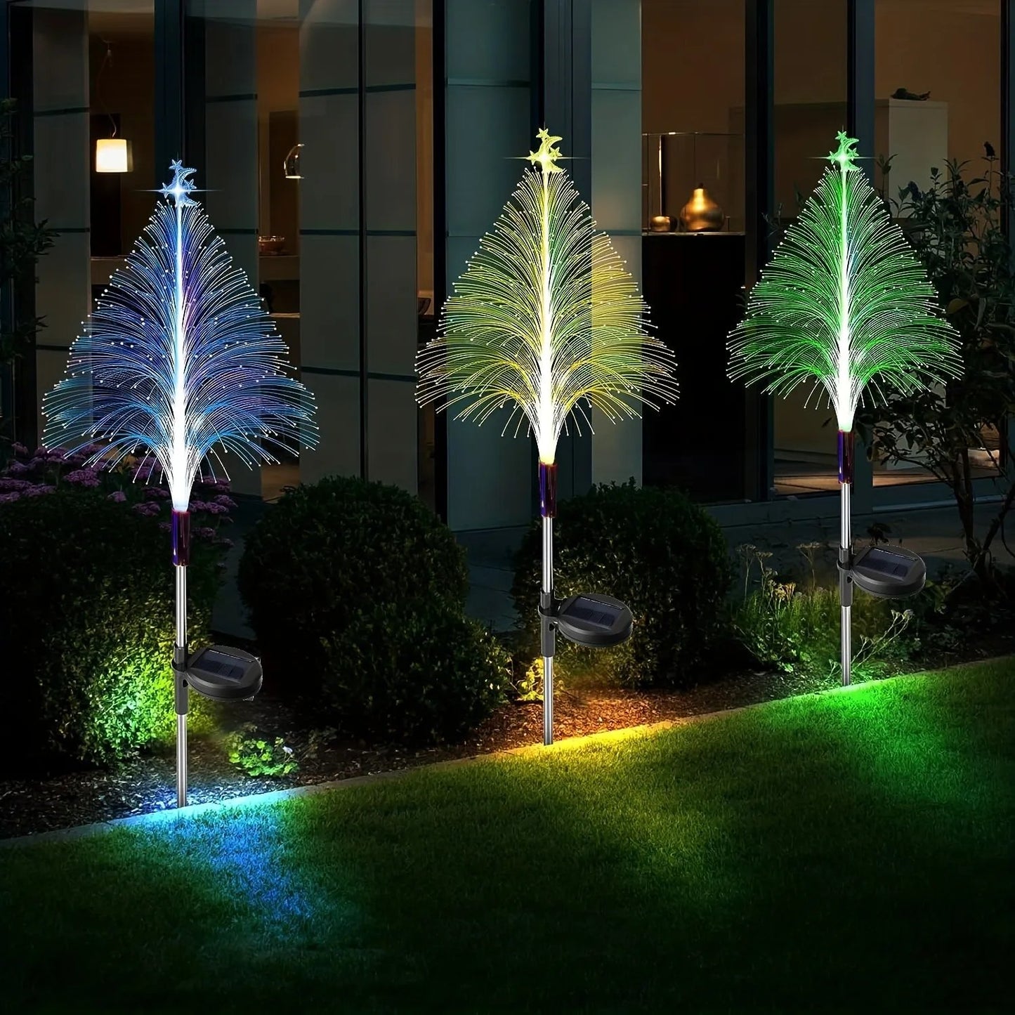 🔥Christmas Promotion 49% Off - Seven Color Changing Solar Christmas Trees Lights