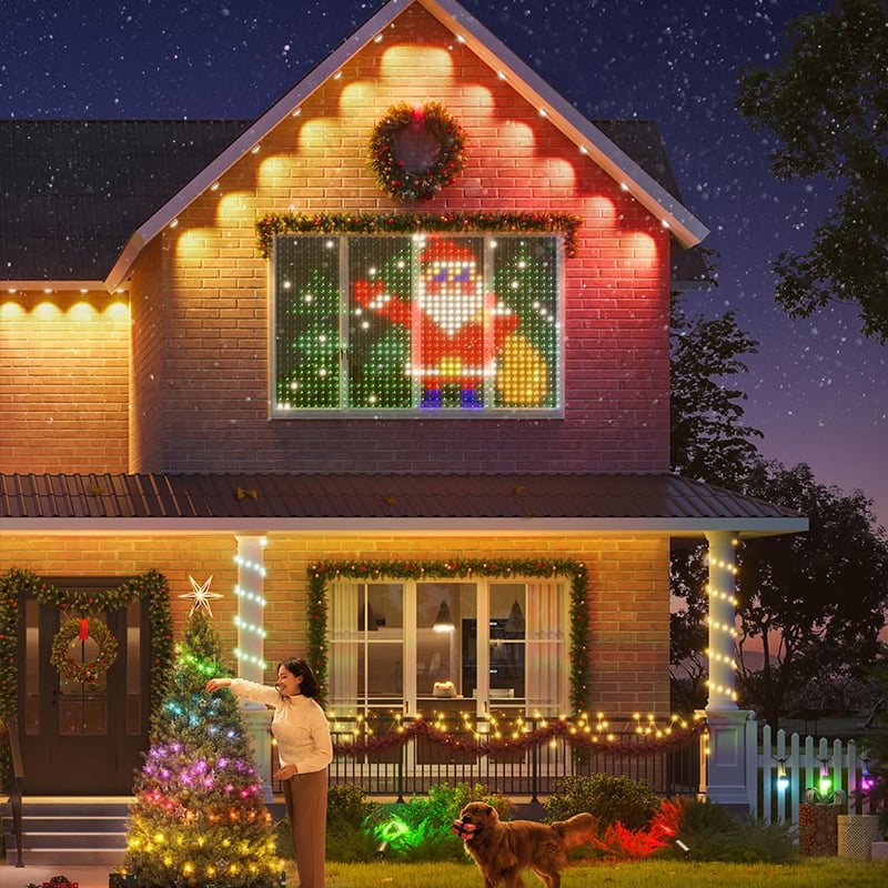 🔥2024 New Year Hot Sale🎁Color Waves LED Curtain Sync Lights