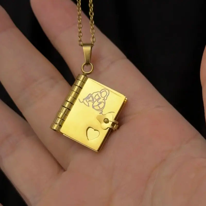 🔥LAST DAY🔥Book Necklace for Granddaughter