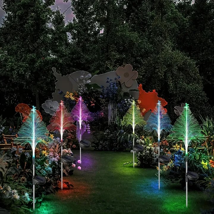 🔥Christmas Promotion 49% Off - Seven Color Changing Solar Christmas Trees Lights