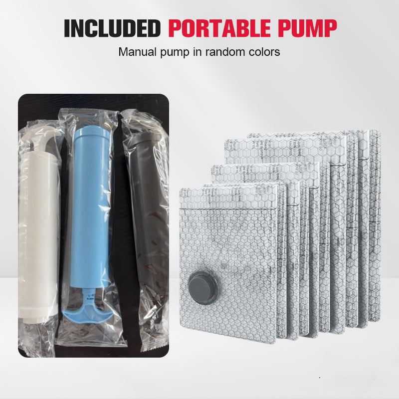 🔥LAST DAY -🔥 Travel Vacuum Storage Bags & Portable Pump Set