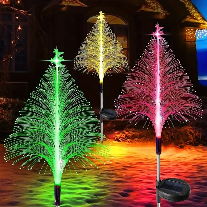 🔥Christmas Promotion 49% Off - Seven Color Changing Solar Christmas Trees Lights