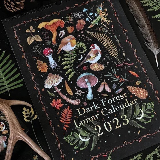🔥Last Day 70% OFF-2023 Mysterious Animals Calendar  Dark Forest Lunar Calendar