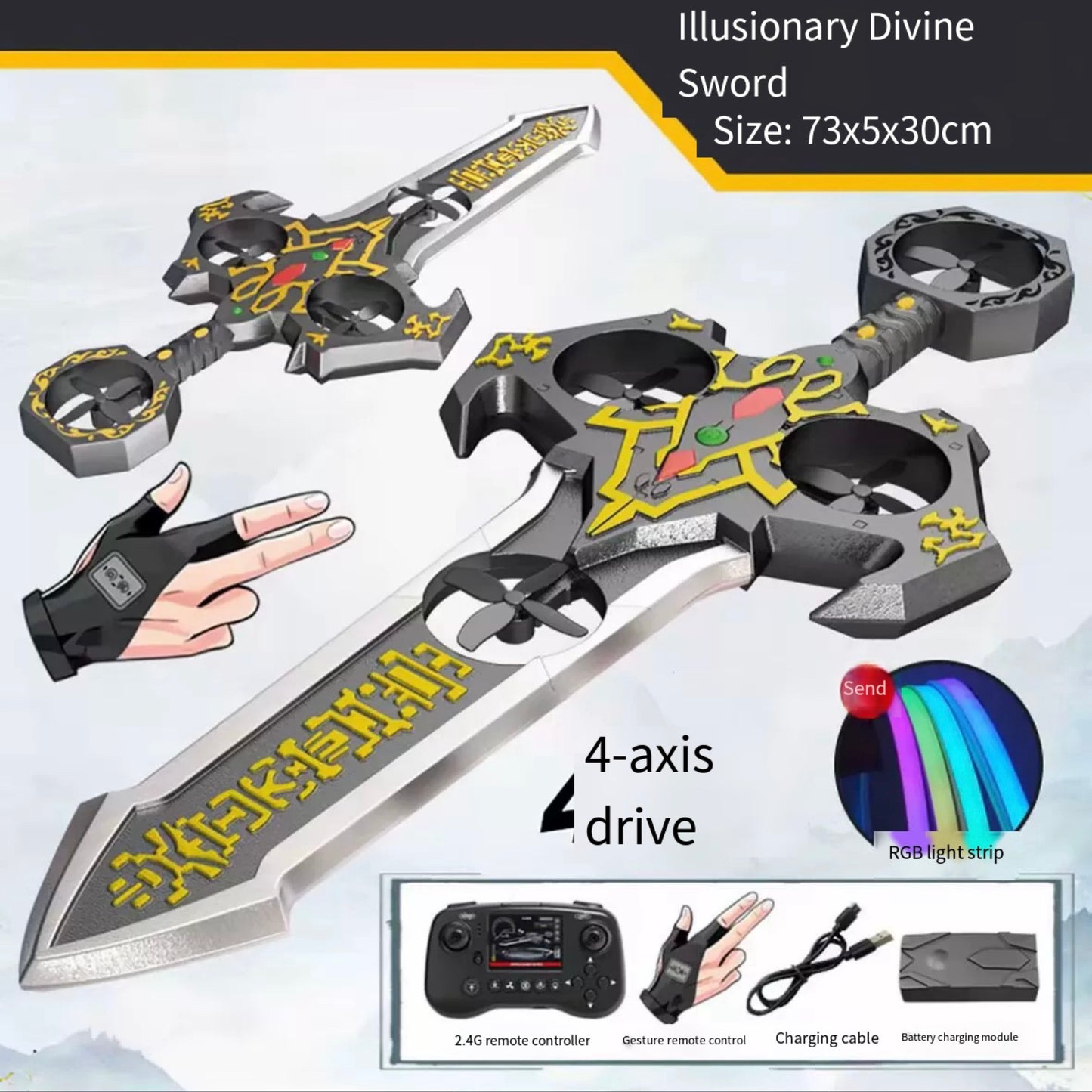 Sword Remote Controlled Aircraft for Beginners Hobby RC Plane Toys