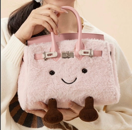 Plush platinum bag handbag shoulder bag