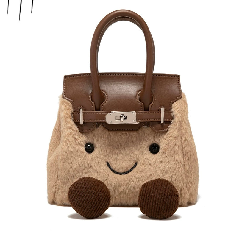 Plush platinum bag handbag shoulder bag