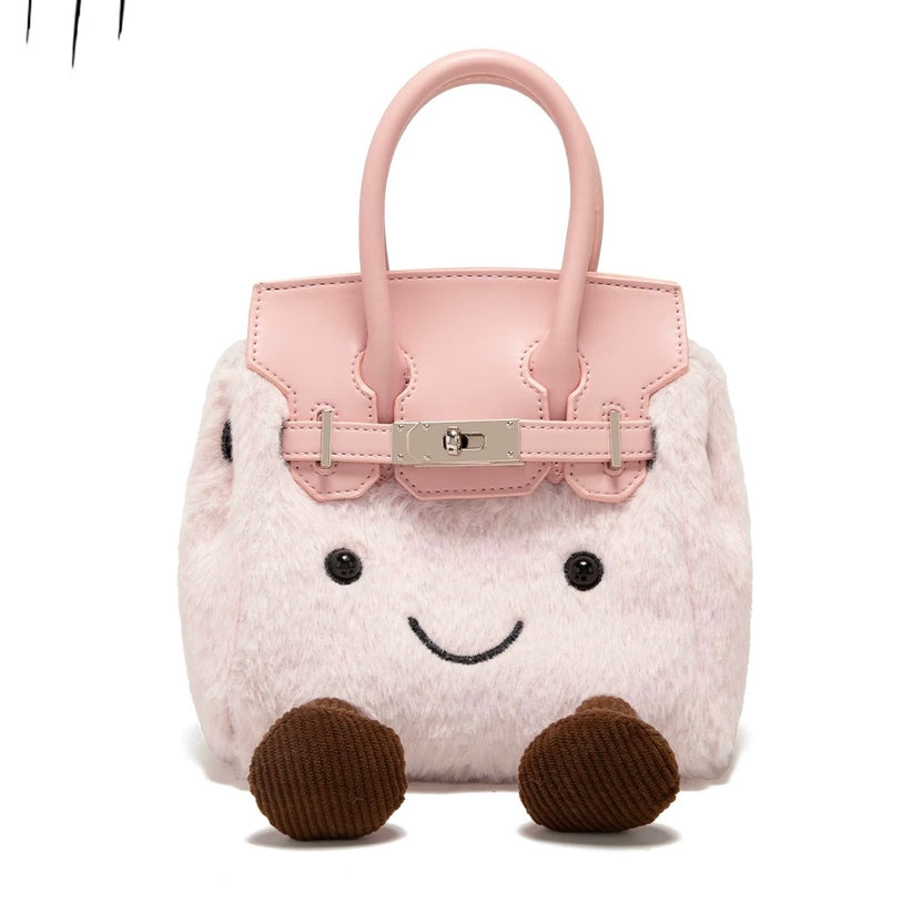 Plush platinum bag handbag shoulder bag