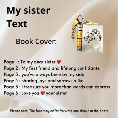 🔥LAST DAY🔥Book Necklace for Granddaughter