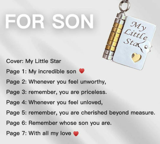 🔥LAST DAY🔥Book Necklace for Granddaughter