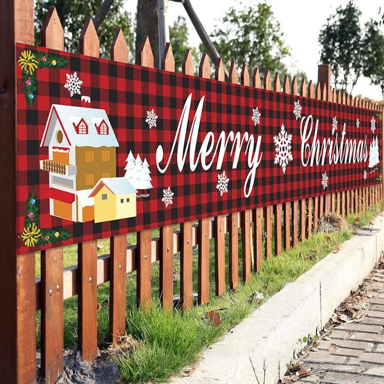 (🔥HOT SALE NOW 49% OFF) - Christmas Outdoor Banner Flag Pulling