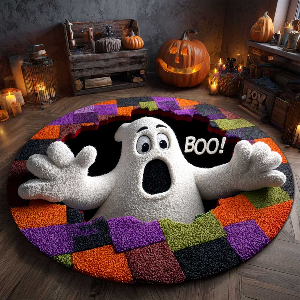 Halloween Ghost 3D Effect Rug