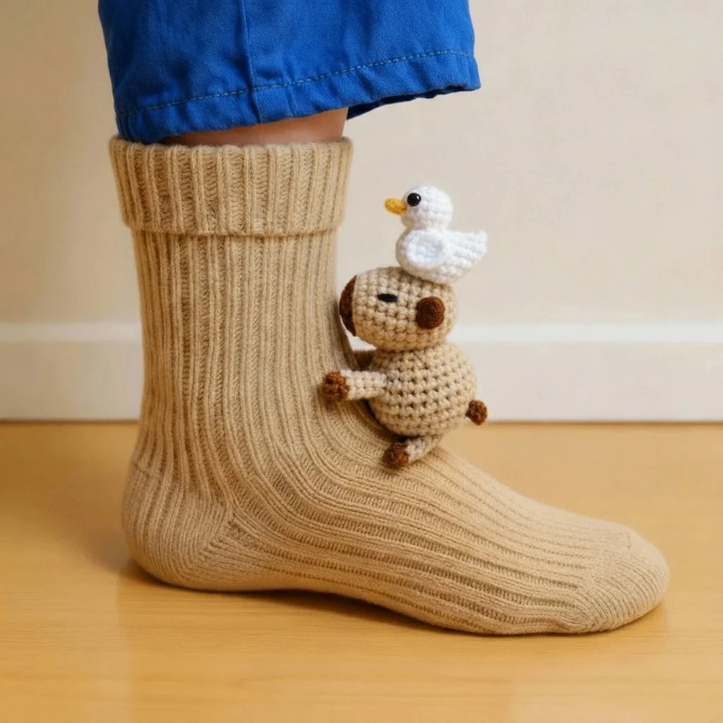 🔥2025 Creative knitted animal socks🧦