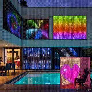 🔥2024 New Year Hot Sale🎁Color Waves LED Curtain Sync Lights