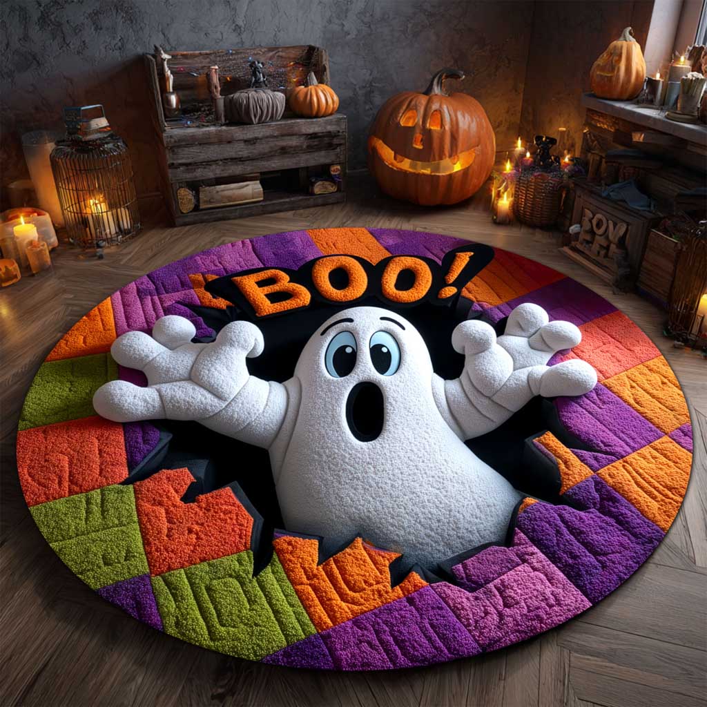 Halloween Ghost 3D Effect Rug