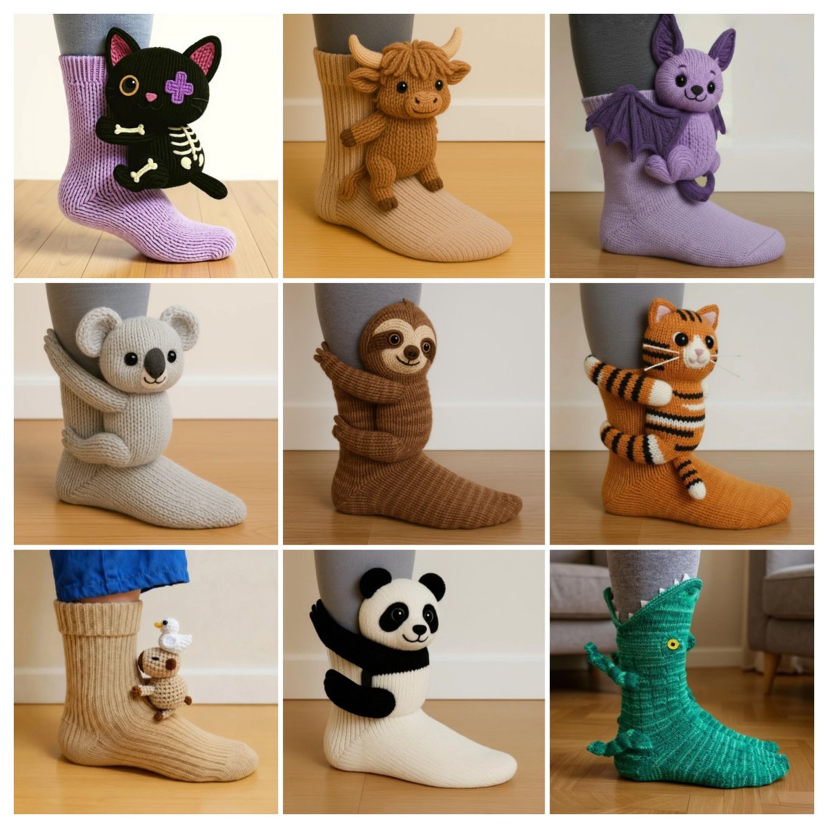 🔥2025 Creative knitted animal socks🧦