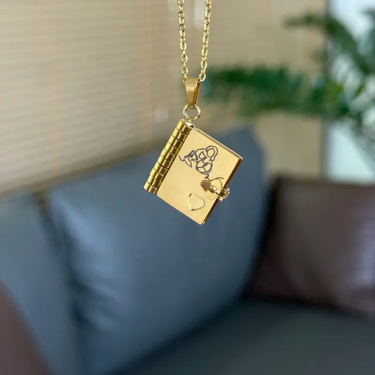 🔥LAST DAY🔥Book Necklace for Granddaughter