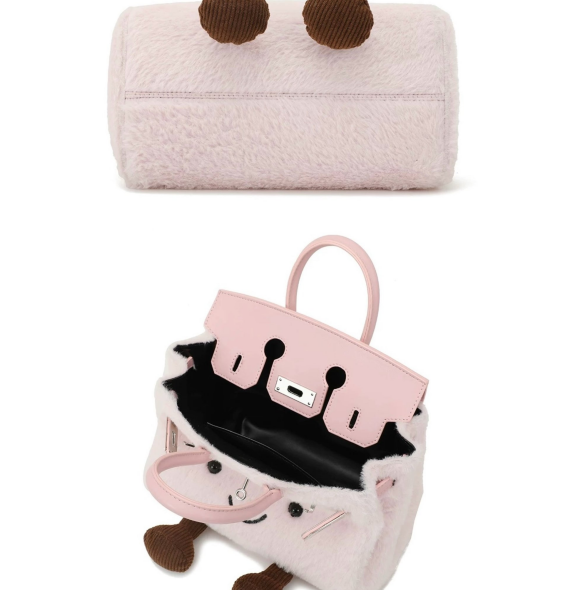 Plush platinum bag handbag shoulder bag