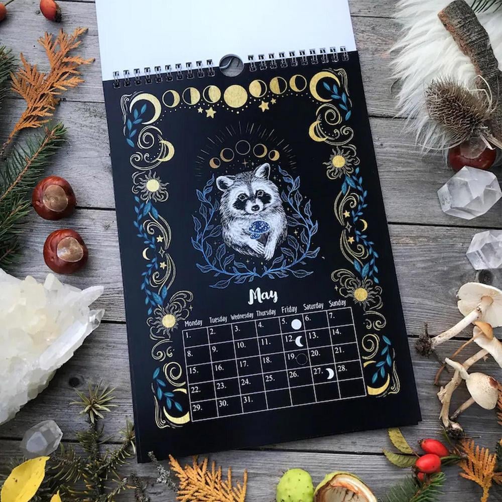 🔥Last Day 70% OFF-2023 Mysterious Animals Calendar  Dark Forest Lunar Calendar