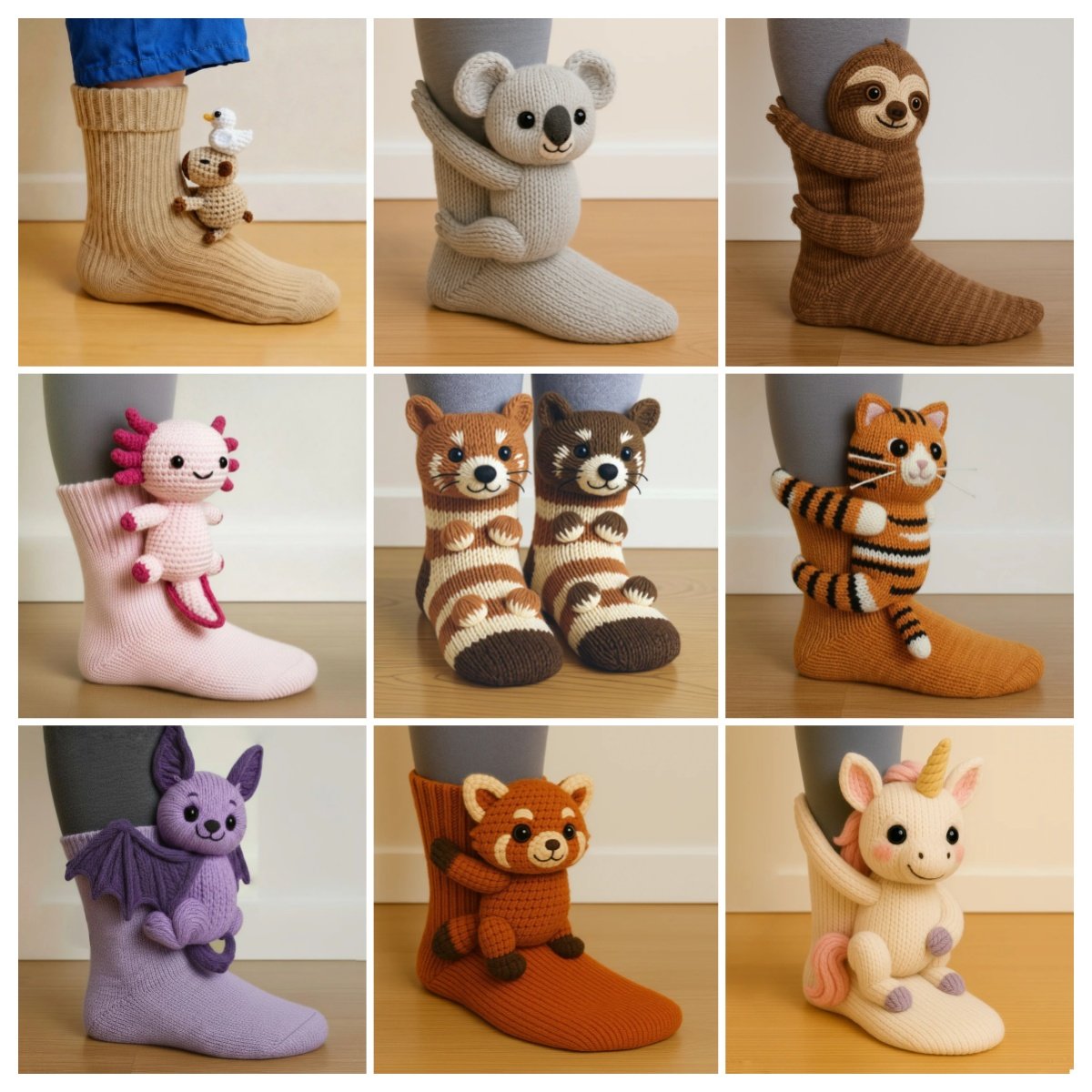 🔥2025 Creative knitted animal socks🧦