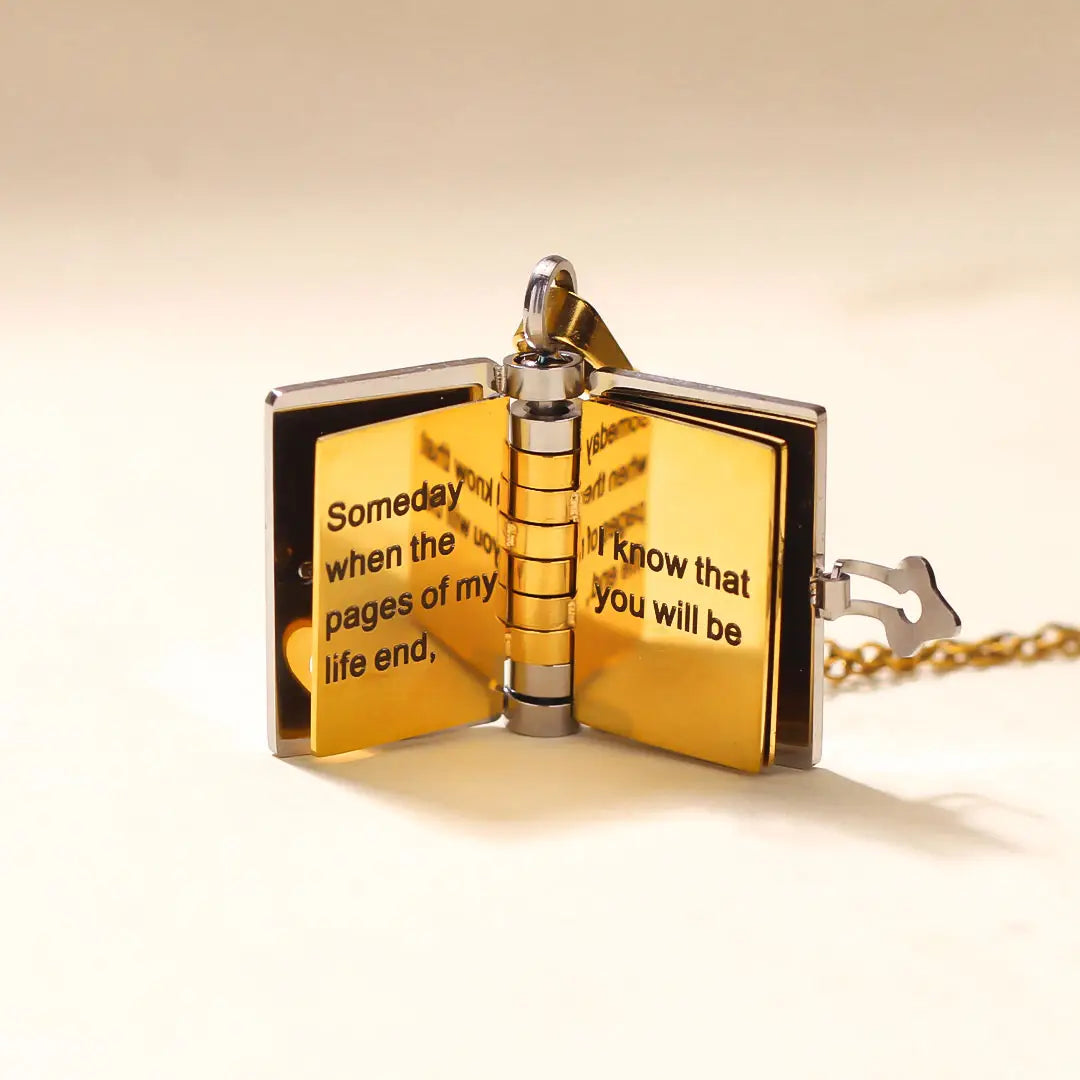 🔥LAST DAY🔥Book Necklace for Granddaughter