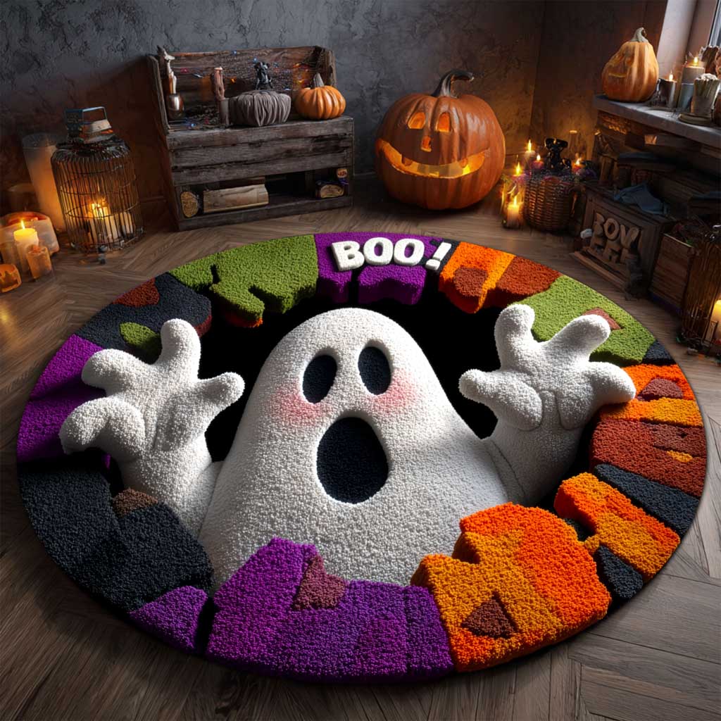 Halloween Ghost 3D Effect Rug