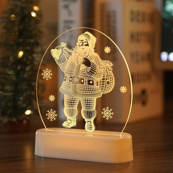 The New 2023 Santa Claus snowman Christmas Tree Lights bedroom decor night lights