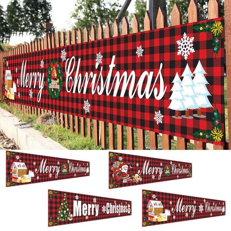 (🔥HOT SALE NOW 49% OFF) - Christmas Outdoor Banner Flag Pulling