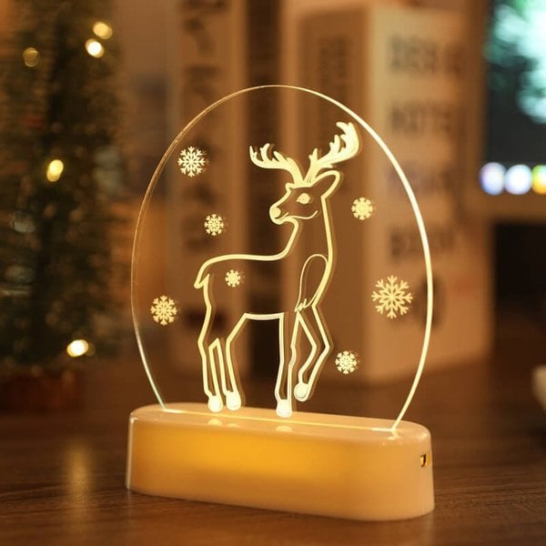 The New 2023 Santa Claus snowman Christmas Tree Lights bedroom decor night lights