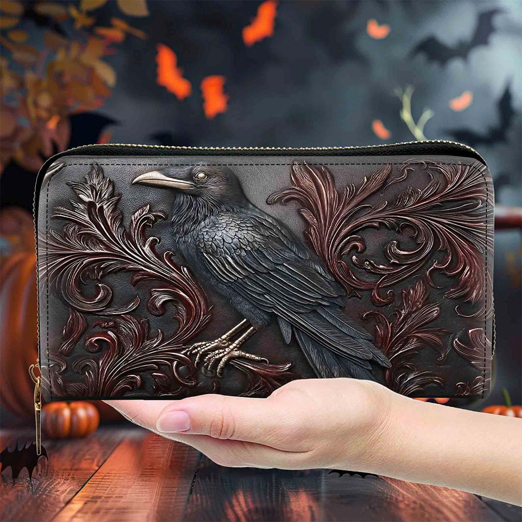 Gothic Raven PU Leather Handbag 🖤 Halloween Crow Shoulder Bag