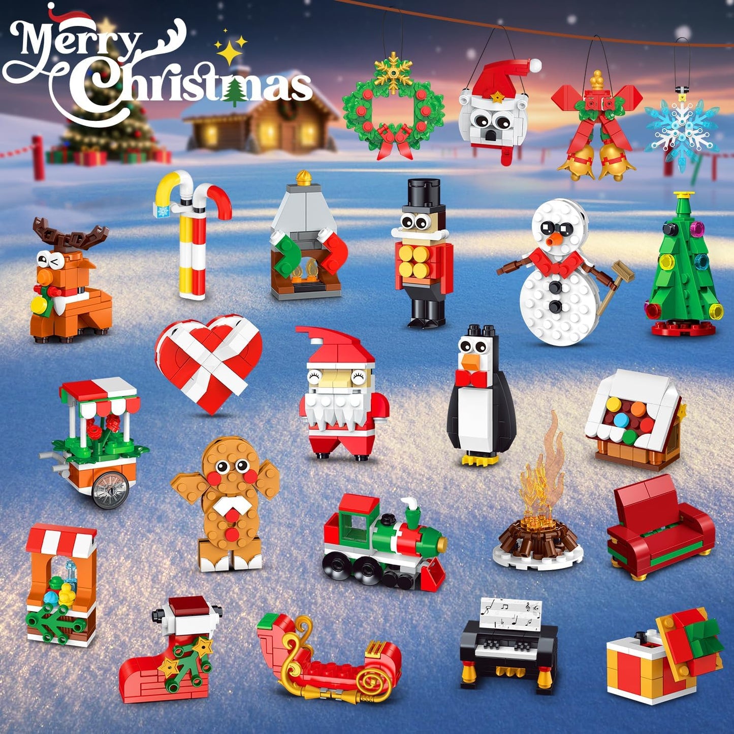 New Arrival 24 Countdown Building Block Set