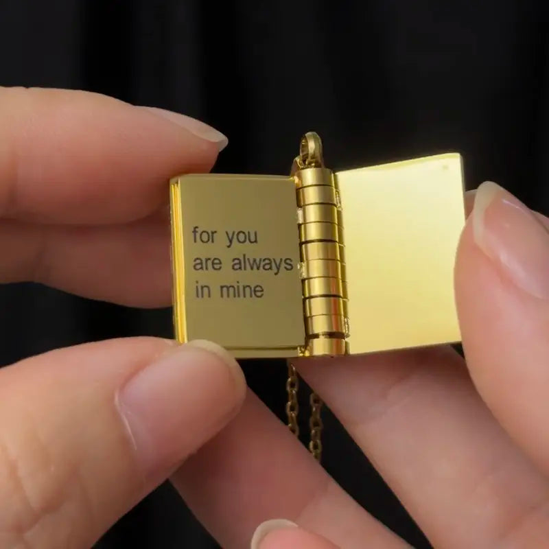 🔥LAST DAY🔥Book Necklace for Granddaughter