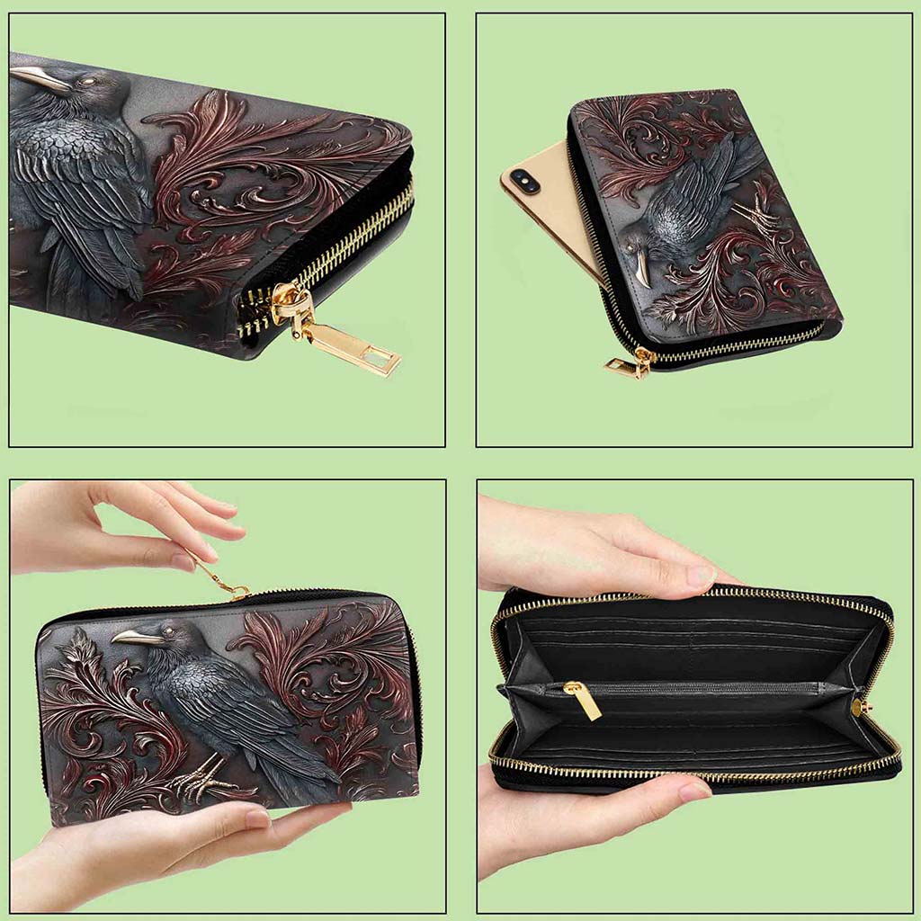 Gothic Raven PU Leather Handbag 🖤 Halloween Crow Shoulder Bag