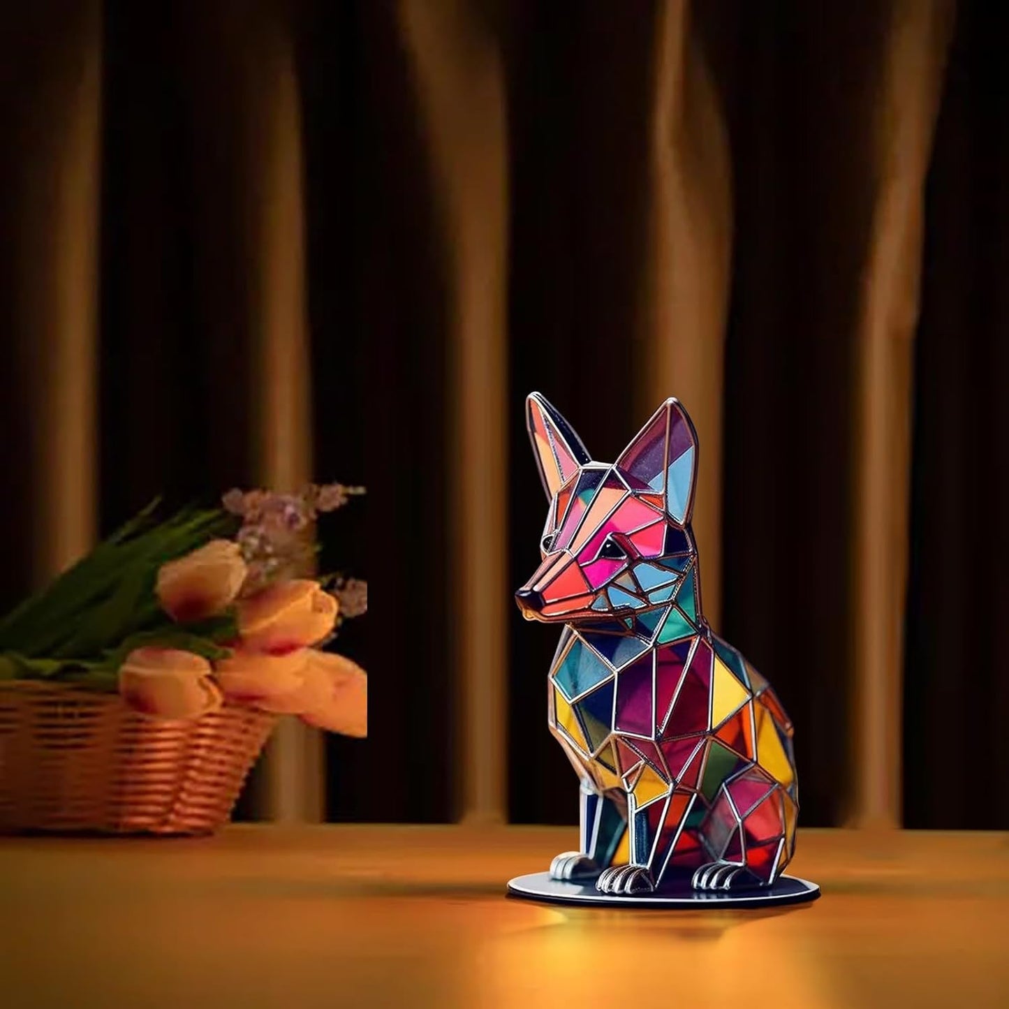 Colored Acrylic Board Animal Sitting Desktop Ornaments - Buy 2 Free Shipping