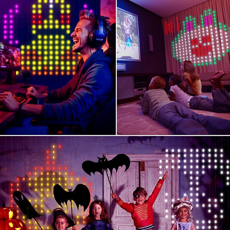 🔥2024 New Year Hot Sale🎁Color Waves LED Curtain Sync Lights