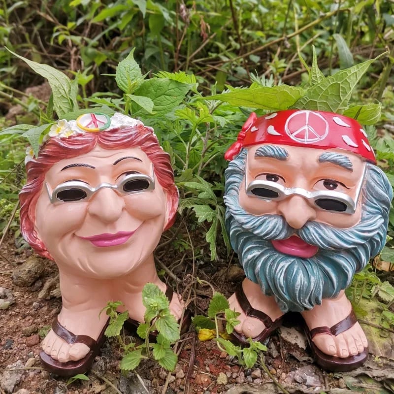 (Gardening Upgrades)MUGGLY'S THE FACE STATUE PLANTER
