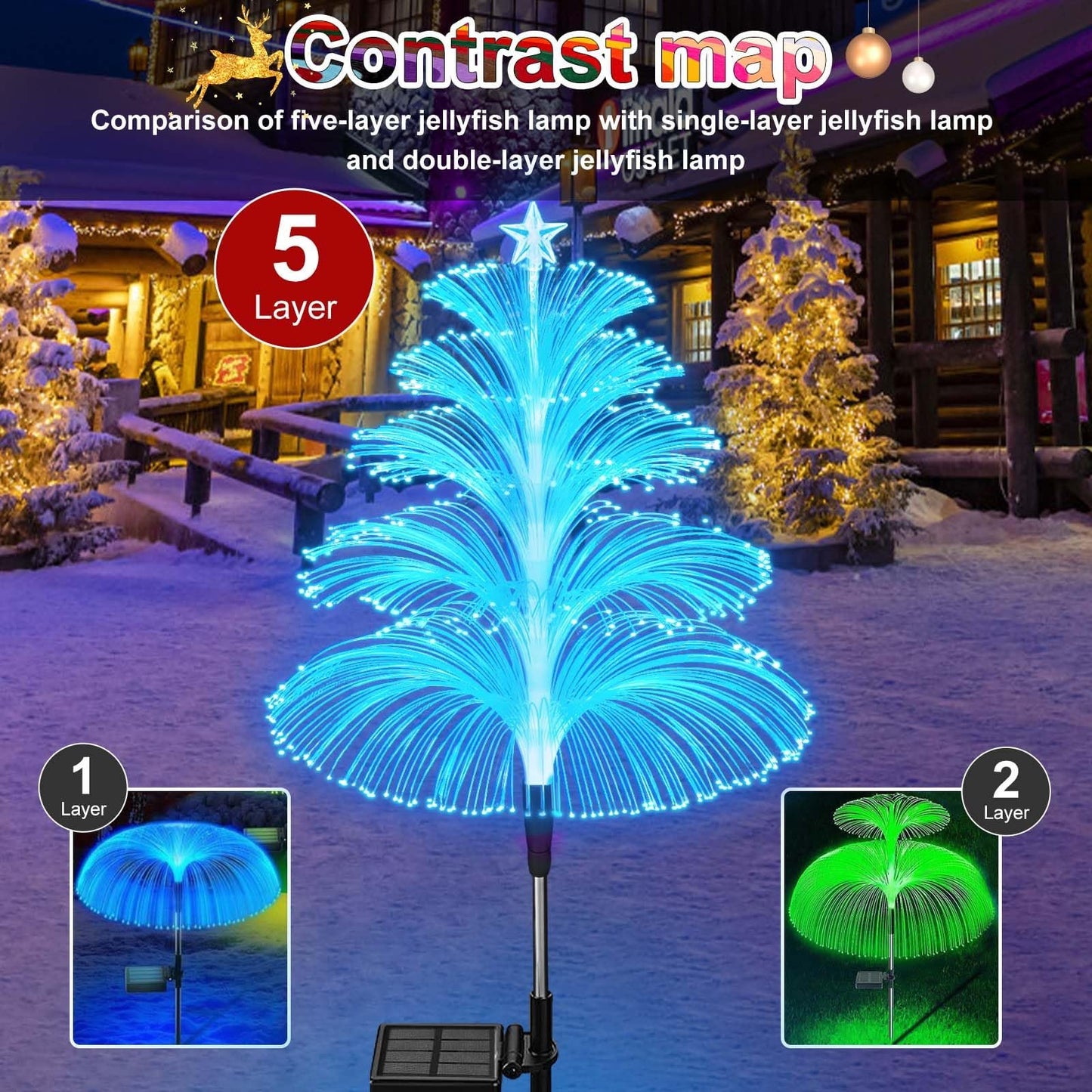 🔥7 Color Changing Christmas Firework Lights