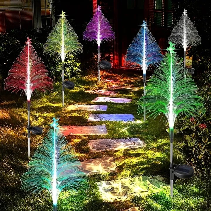 🔥Christmas Promotion 49% Off - Seven Color Changing Solar Christmas Trees Lights