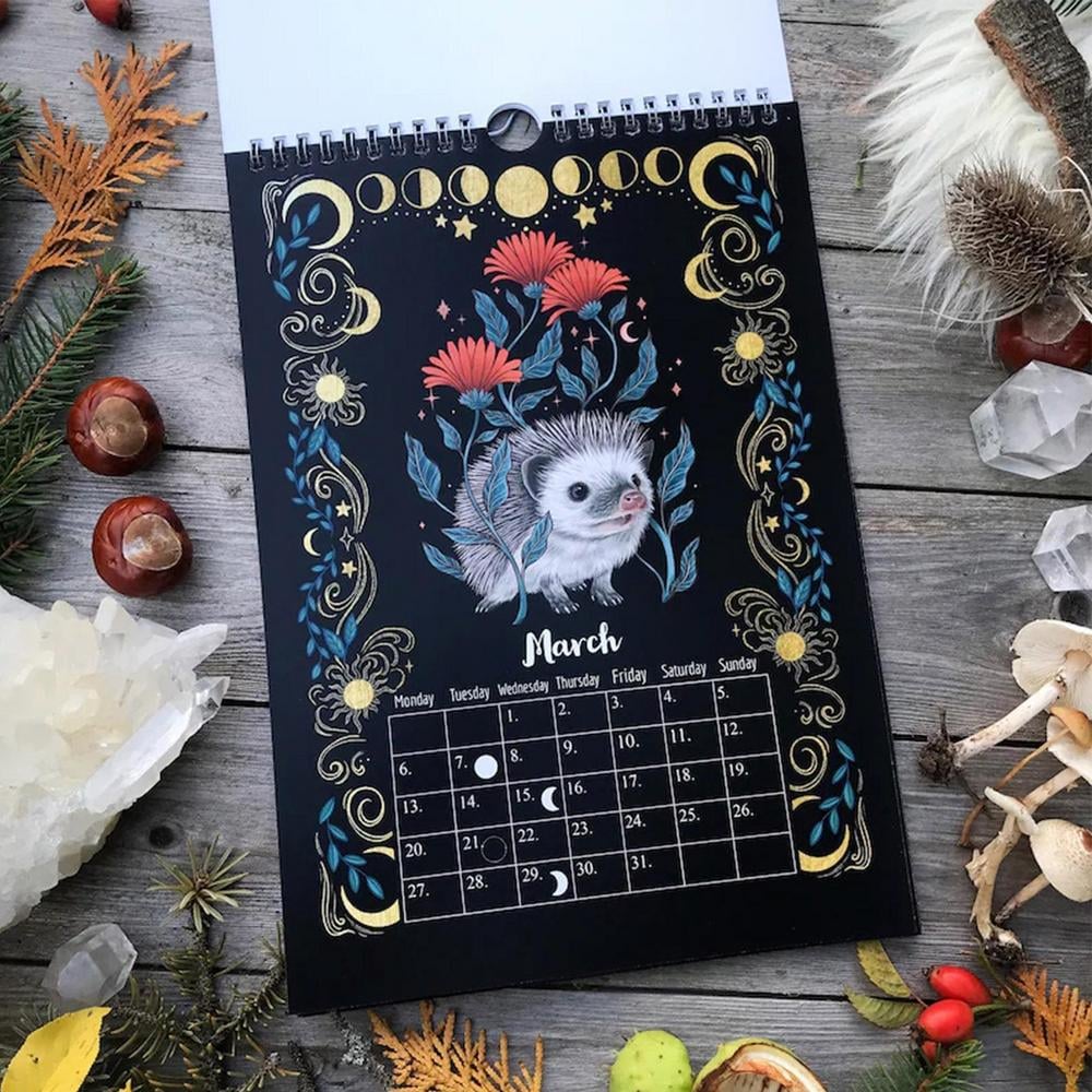 🔥Last Day 70% OFF-2023 Mysterious Animals Calendar  Dark Forest Lunar Calendar