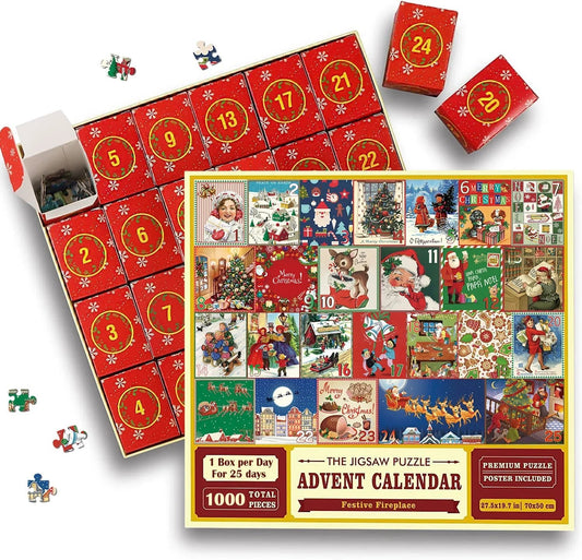 🎄Christmas Advent Calendar Jigsaw Puzzle 🧩[beautiful package]