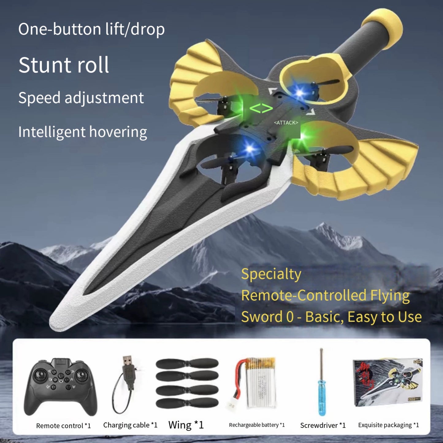 Sword Remote Controlled Aircraft for Beginners Hobby RC Plane Toys