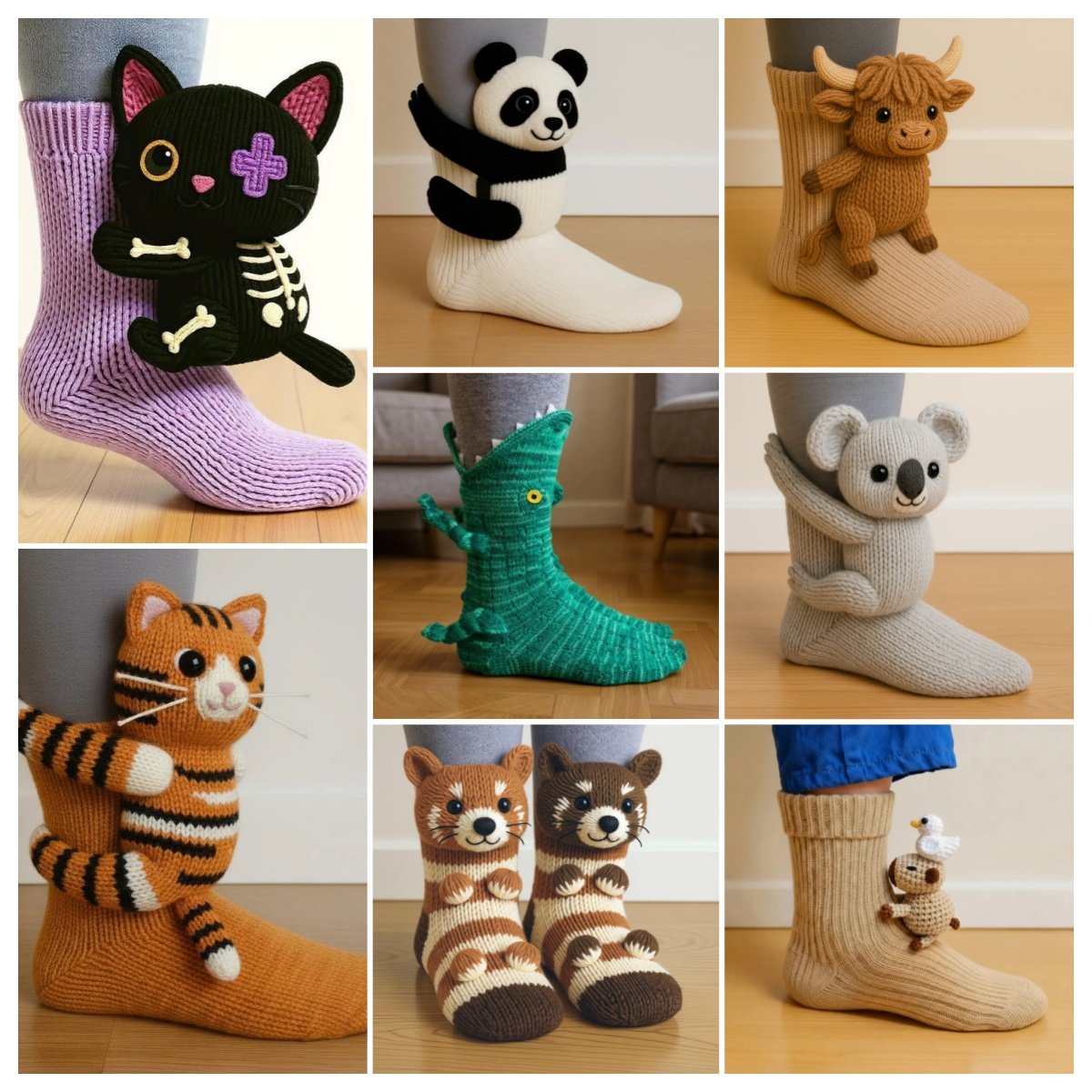 🔥2025 Creative knitted animal socks🧦