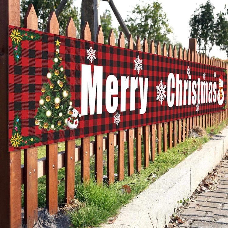 (🔥HOT SALE NOW 49% OFF) - Christmas Outdoor Banner Flag Pulling