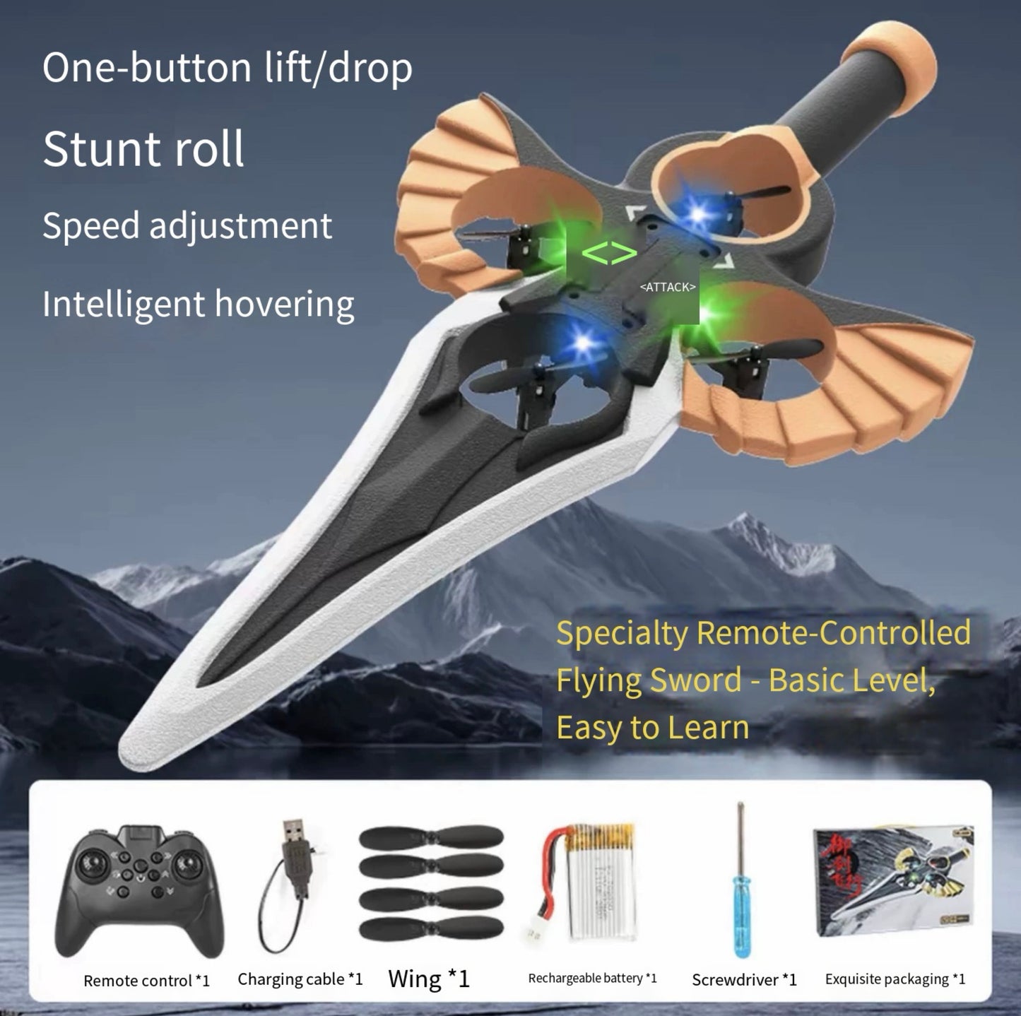 Sword Remote Controlled Aircraft for Beginners Hobby RC Plane Toys