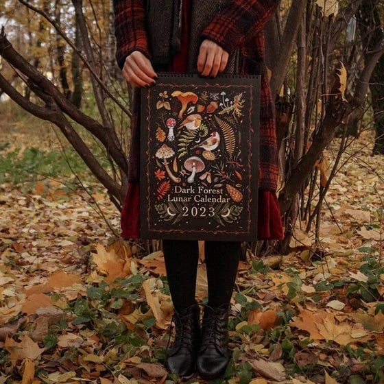 🔥Last Day 70% OFF-2023 Mysterious Animals Calendar  Dark Forest Lunar Calendar